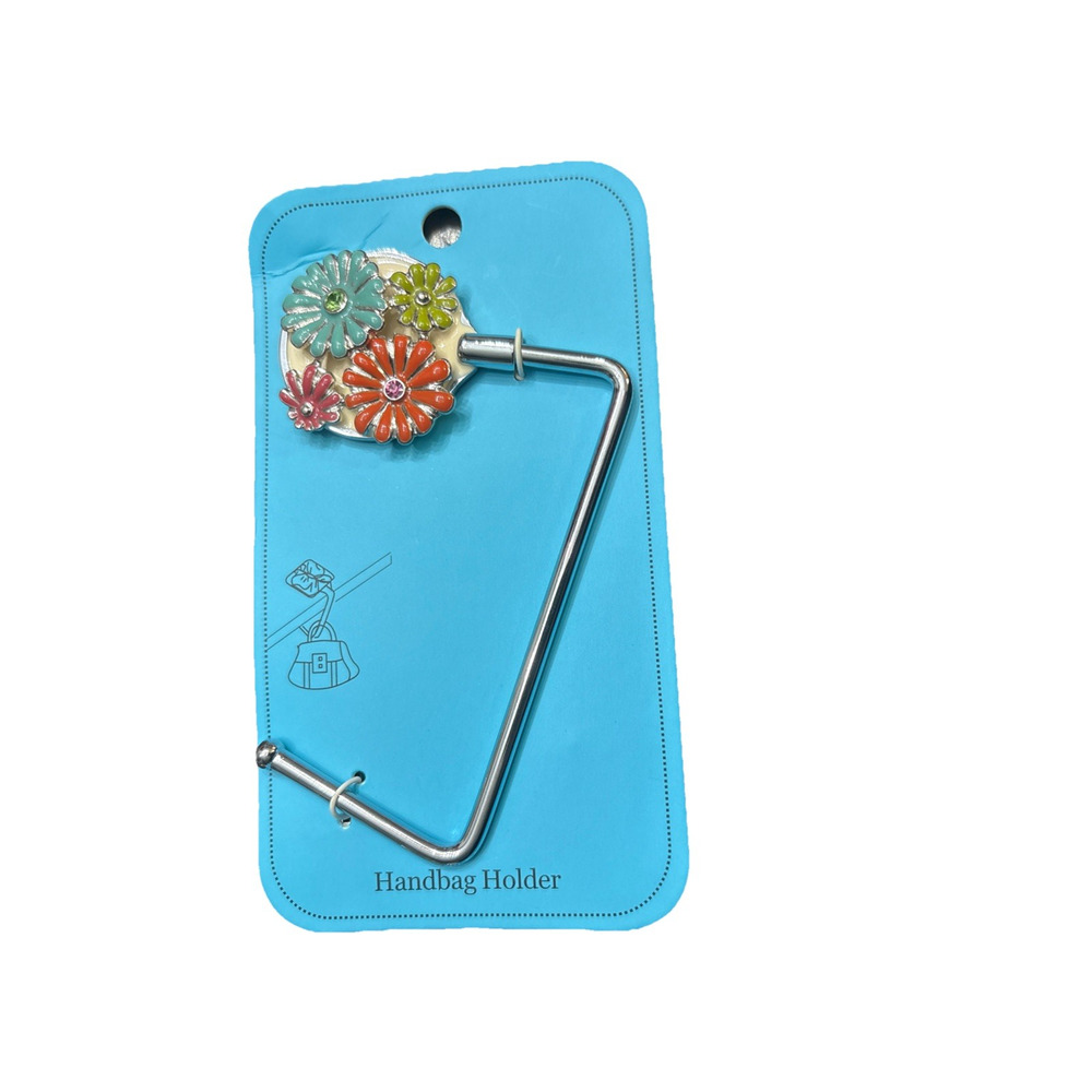 SPRING STREET DESIGN CRYSTAL MULTI FLOWER HANDBAG HOLDER